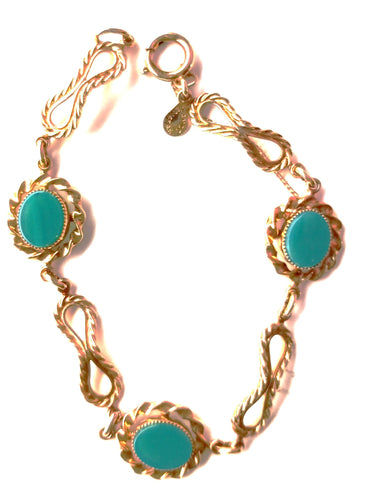 AM CO 14 C.G. Turquoise Color Gemstone Bracelet