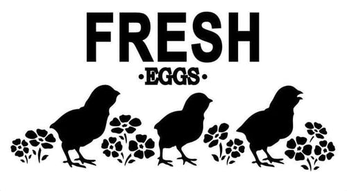 JRV - Fresh Eggs Stencil