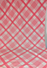 Load image into Gallery viewer, Pink and White Check Tablecloth