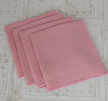 Load image into Gallery viewer, Rose Colored Linen Napkins