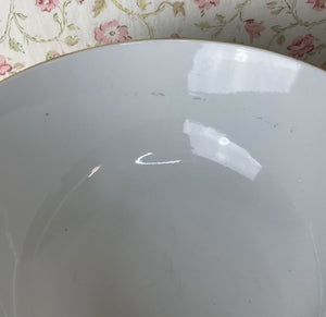 Petals Hand Painted Porcelain Botanical Bowl, Made in Hong Kong