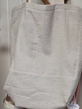 Load image into Gallery viewer, Canvas Embroidered Love/Daisy Grocery Tote