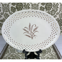 Load image into Gallery viewer, Vintage Homer Laughlin Fleur de Lis Golden Wheat pattern Platter