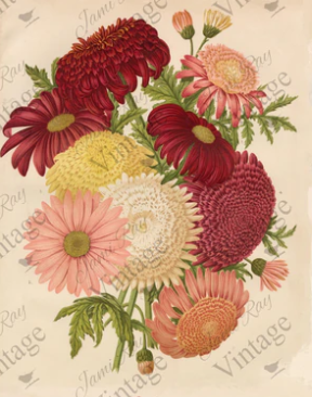 JRV Hand Painted Floral Tissue Paper – Fluffernutter Vintage
