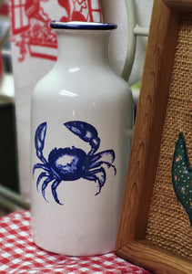 Nantucket Home Ceramic Crab Bottle