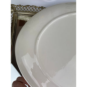 Vintage Homer Laughlin Fleur de Lis Golden Wheat pattern Platter