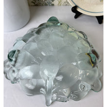 Load image into Gallery viewer, Vintage Green Glass Grape Design Footed Relish Tray