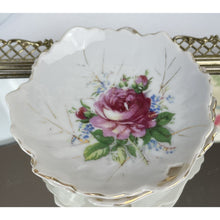 Load image into Gallery viewer, Vintage Floral Trinket Dishes-Set of 2, Leaf Shaped Porcelain Ring Dishes
