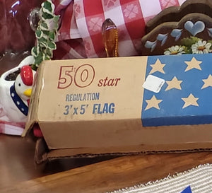 RACO 50 Star Outdoor Flag and Pole Set - Vintage