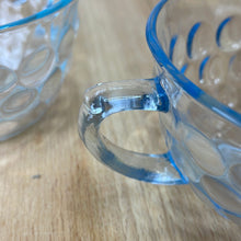 Load image into Gallery viewer, Set of 2 Vintage Anchor Hocking Blue Bubble Tea Cups