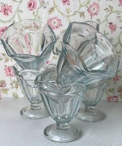 Vintage Anchor Hocking Small Sundae Glasses/Sherbert Cups - Set of 6