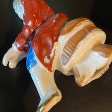 Load image into Gallery viewer, Vintage Two-piece Porcelain Figurine of a Man Playing a Harpsichord/Piano Hand-Painted Made in Occupied Japan