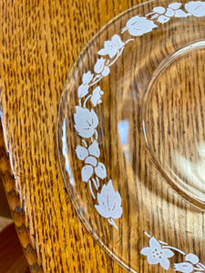 Anchor Hocking Etched Dessert Plates