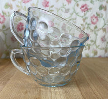 Load image into Gallery viewer, Set of 2 Vintage Anchor Hocking Blue Bubble Tea Cups