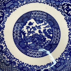 Vintage Japan Blue Willow Transferware Bread Plates - Set of 2