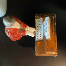 Load image into Gallery viewer, Vintage Two-piece Porcelain Figurine of a Man Playing a Harpsichord/Piano Hand-Painted Made in Occupied Japan