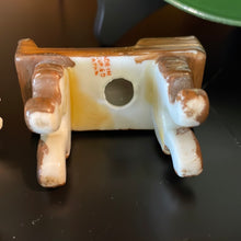 Load image into Gallery viewer, Vintage Two-piece Porcelain Figurine of a Man Playing a Harpsichord/Piano Hand-Painted Made in Occupied Japan