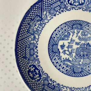 Vintage Japan Blue Willow Transferware Bread Plates - Set of 2