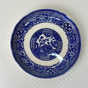 Vintage Japan Blue Willow Transferware Bread Plates - Set of 2