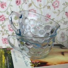 Load image into Gallery viewer, Set of 2 Vintage Anchor Hocking Blue Bubble Tea Cups