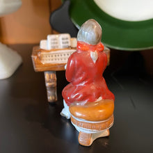 Load image into Gallery viewer, Vintage Two-piece Porcelain Figurine of a Man Playing a Harpsichord/Piano Hand-Painted Made in Occupied Japan