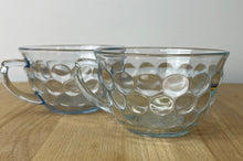 Load image into Gallery viewer, Set of 2 Vintage Anchor Hocking Blue Bubble Tea Cups