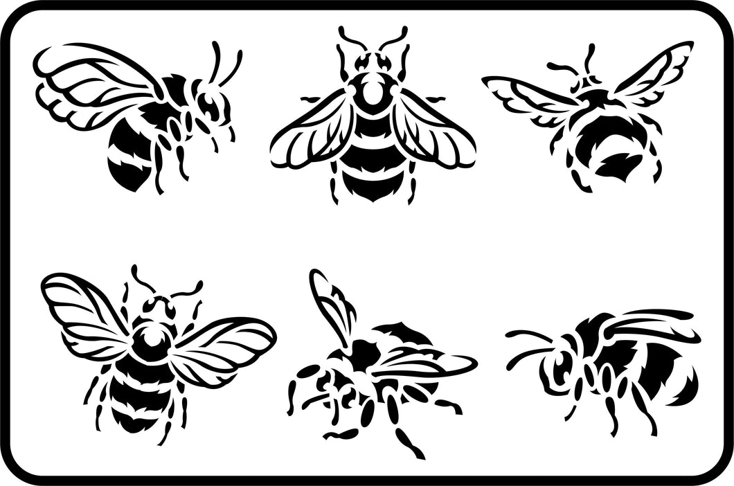 JRV - Bees Stencil