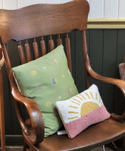 Load image into Gallery viewer, Hook Rug Pillow - Sunrise
