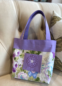 Cute Canvas Tote with Waterproof Lining