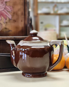 Teapot Brown Drip Glaze